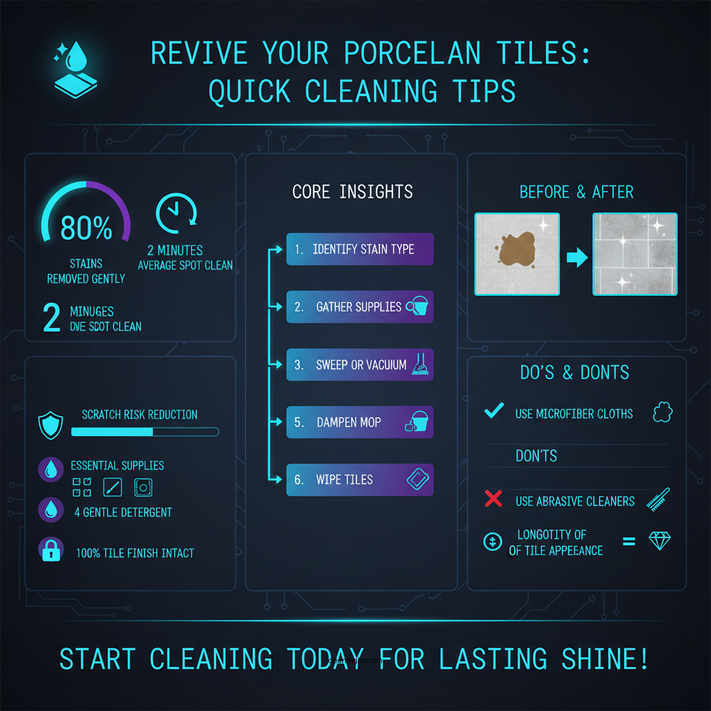 how to clean stains on porcelain tiles - Data Infographic and Statistics
