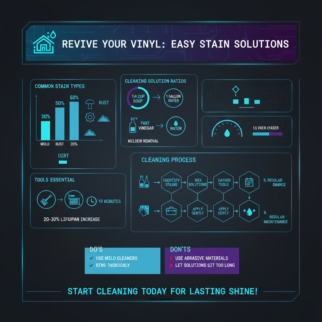 how to clean stains on vinyl siding - Data Infographic and Statistics