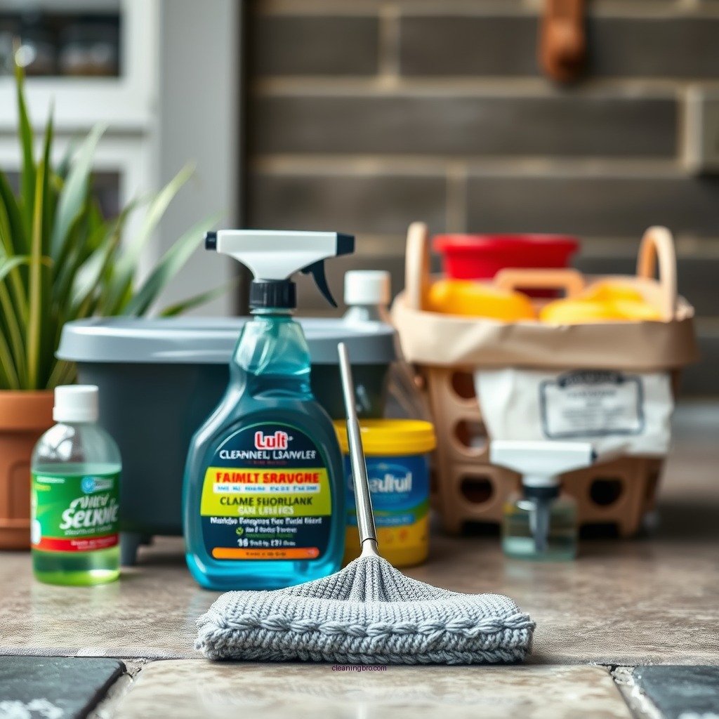 Essential Cleaning Supplies - how to clean stamped concrete