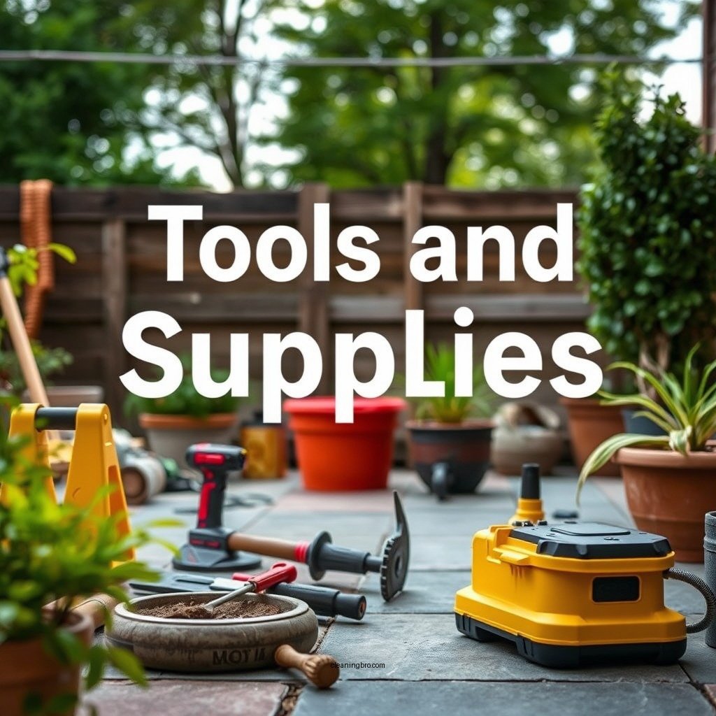 Recommended Tools and Supplies - how to clean stamped concrete patio