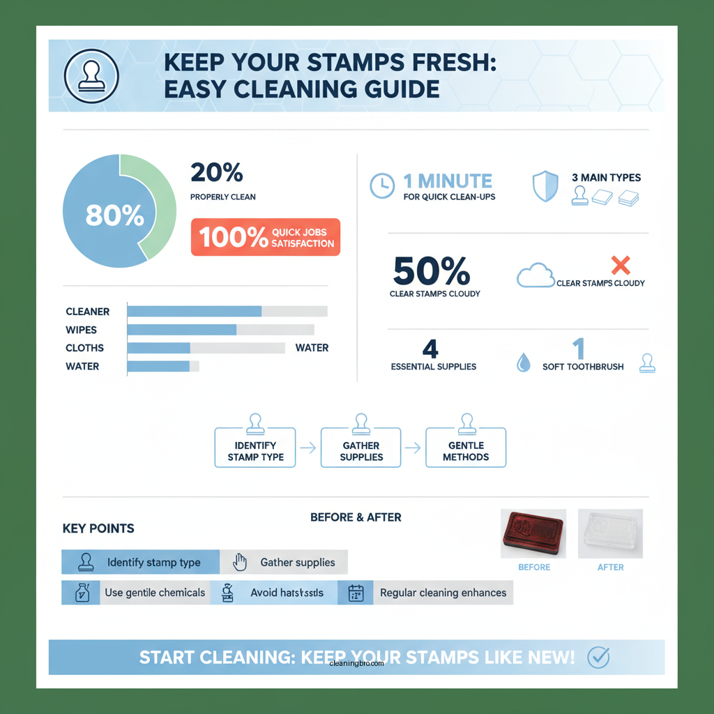 how to clean stamps after use - Data Infographic and Statistics