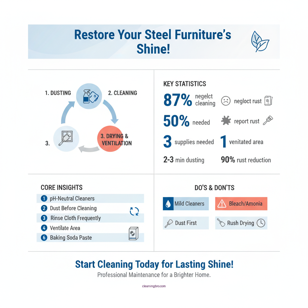 how to clean steel furniture - Data Infographic and Statistics
