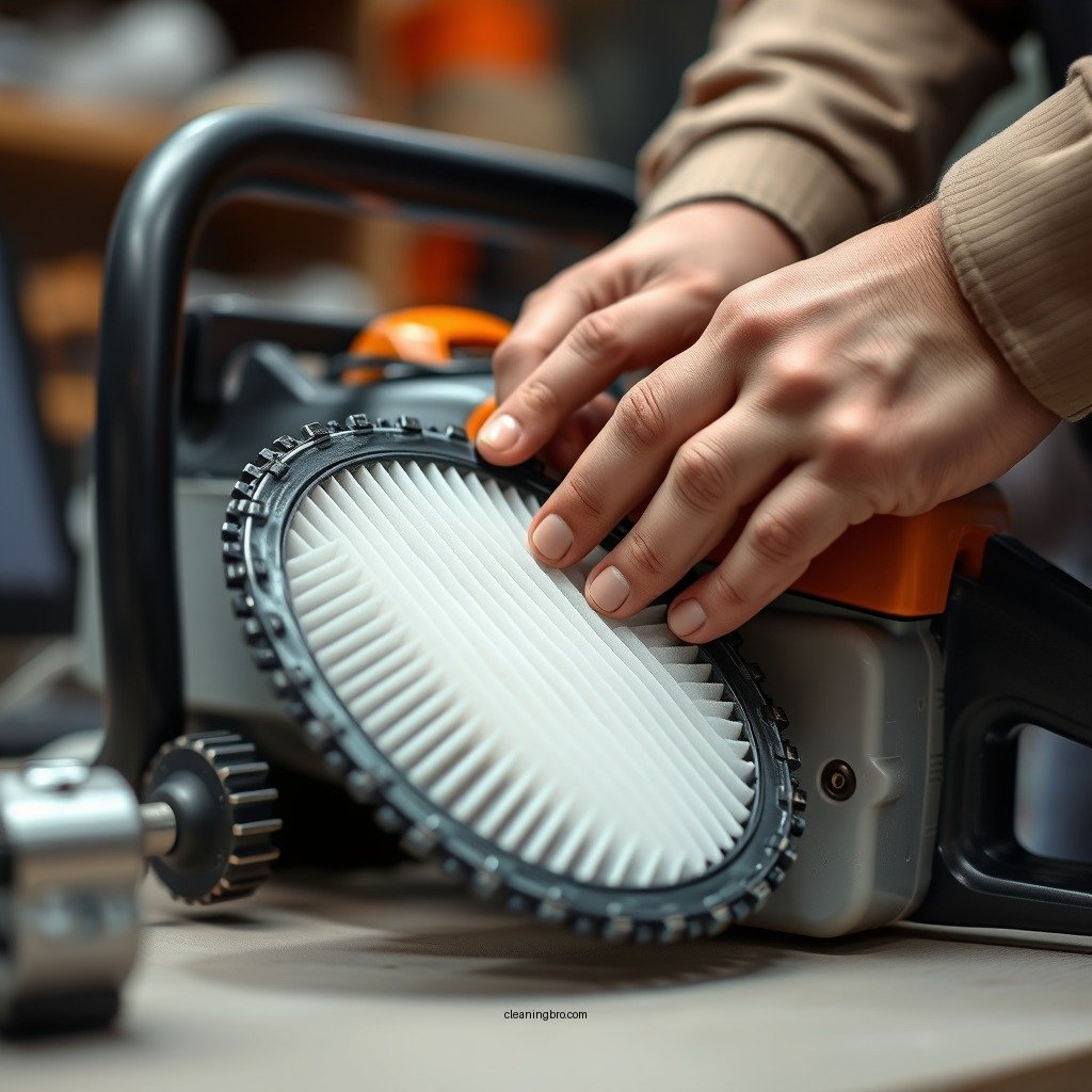 Step-by-Step Process to Remove the Air Filter - how to clean stihl chainsaw air filter