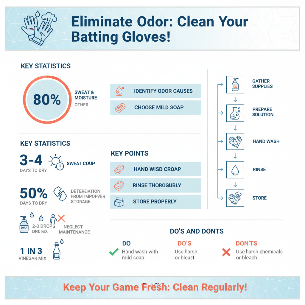 how to clean stinky batting gloves - Data Infographic and Statistics