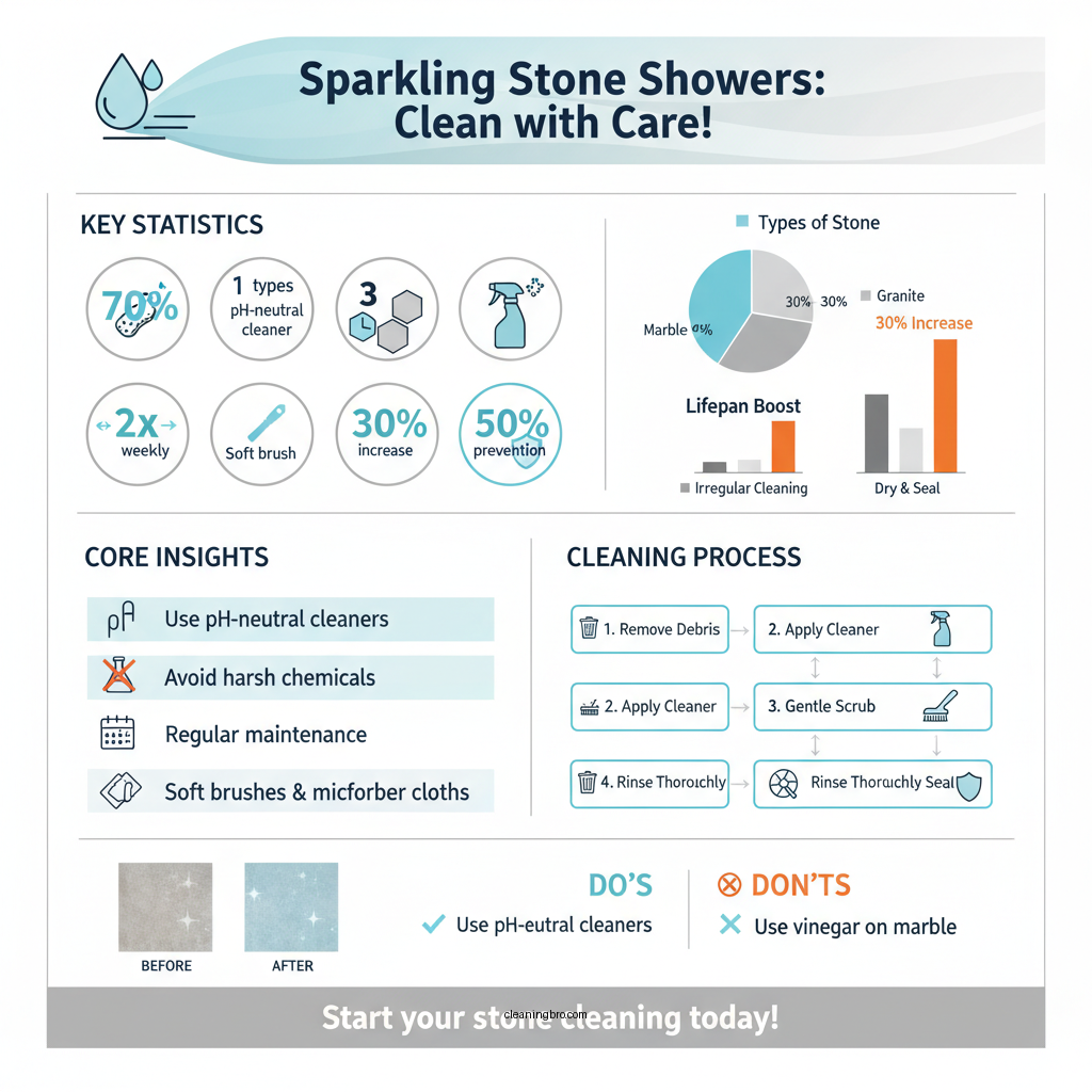 how to clean stone shower tile - Data Infographic and Statistics
