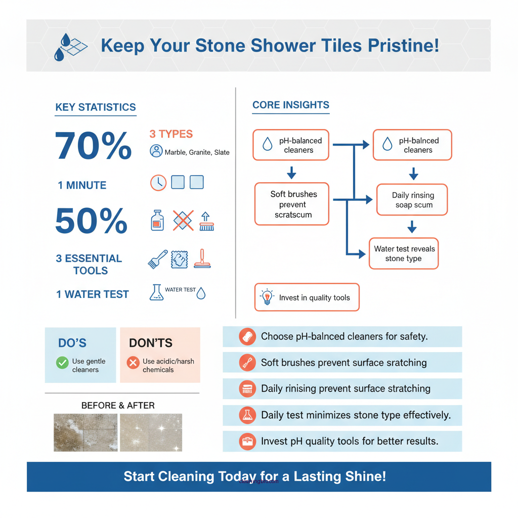 how to clean stone shower tiles - Data Infographic and Statistics