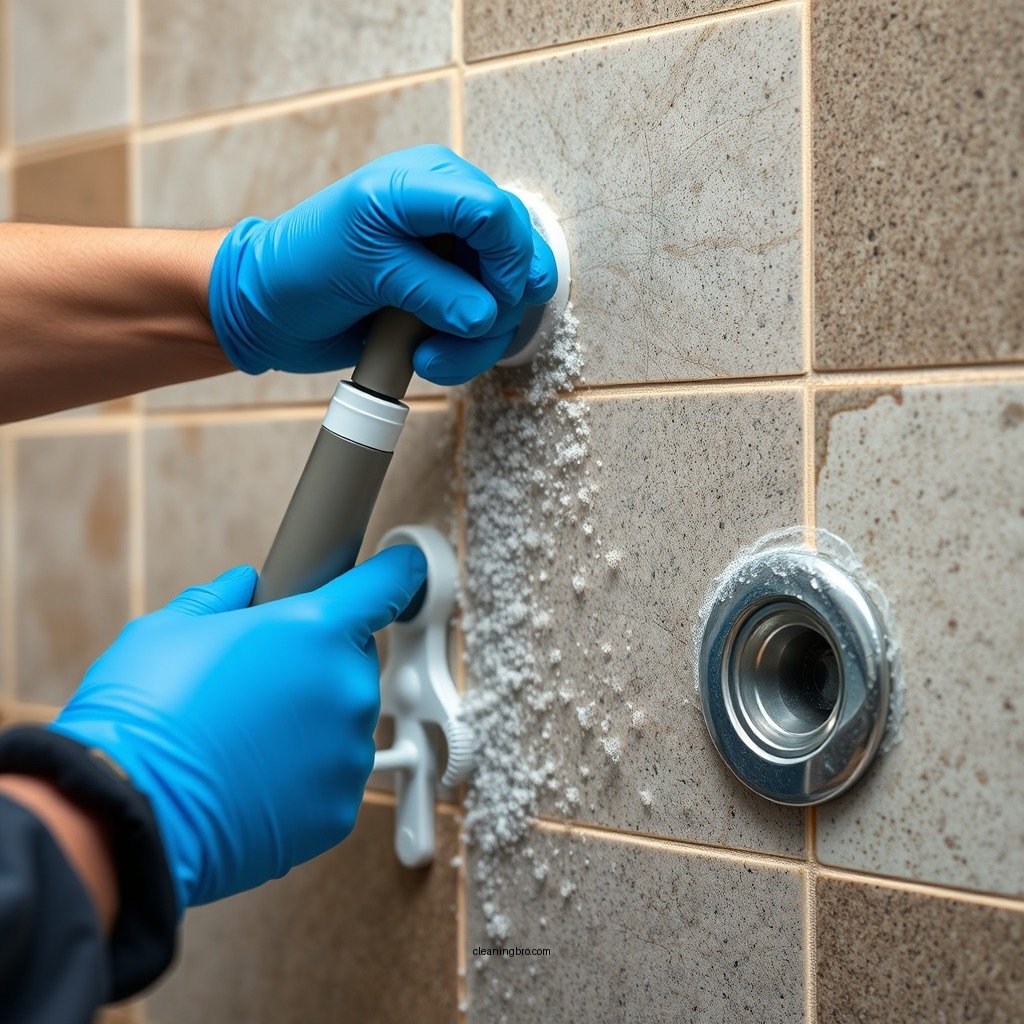 Step-by-Step Cleaning Process - how to clean stone shower tile