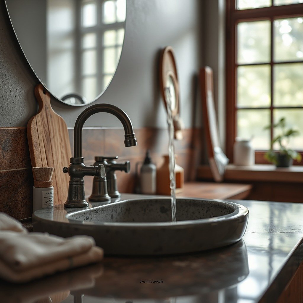 Daily Cleaning Routine - how to clean stone sink