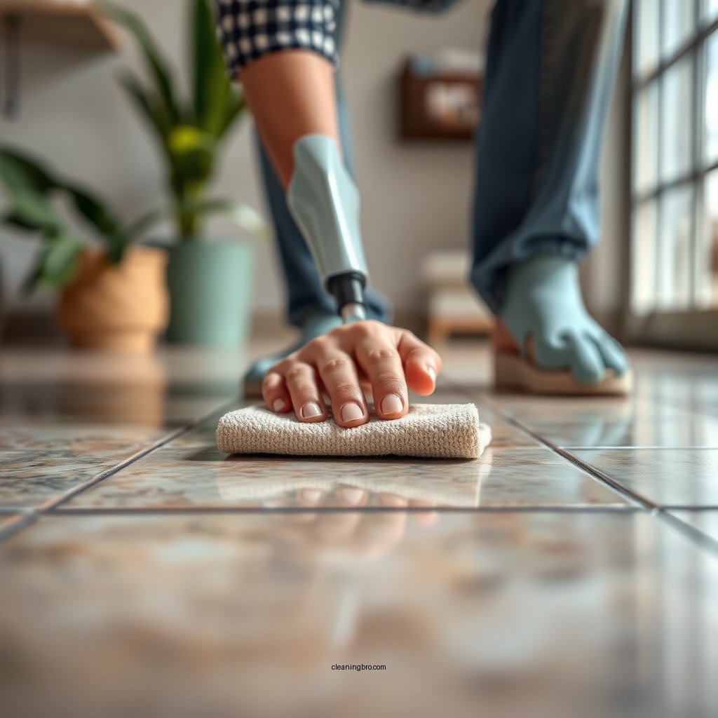 Step-by-Step Cleaning Process - how to clean stone tile floor