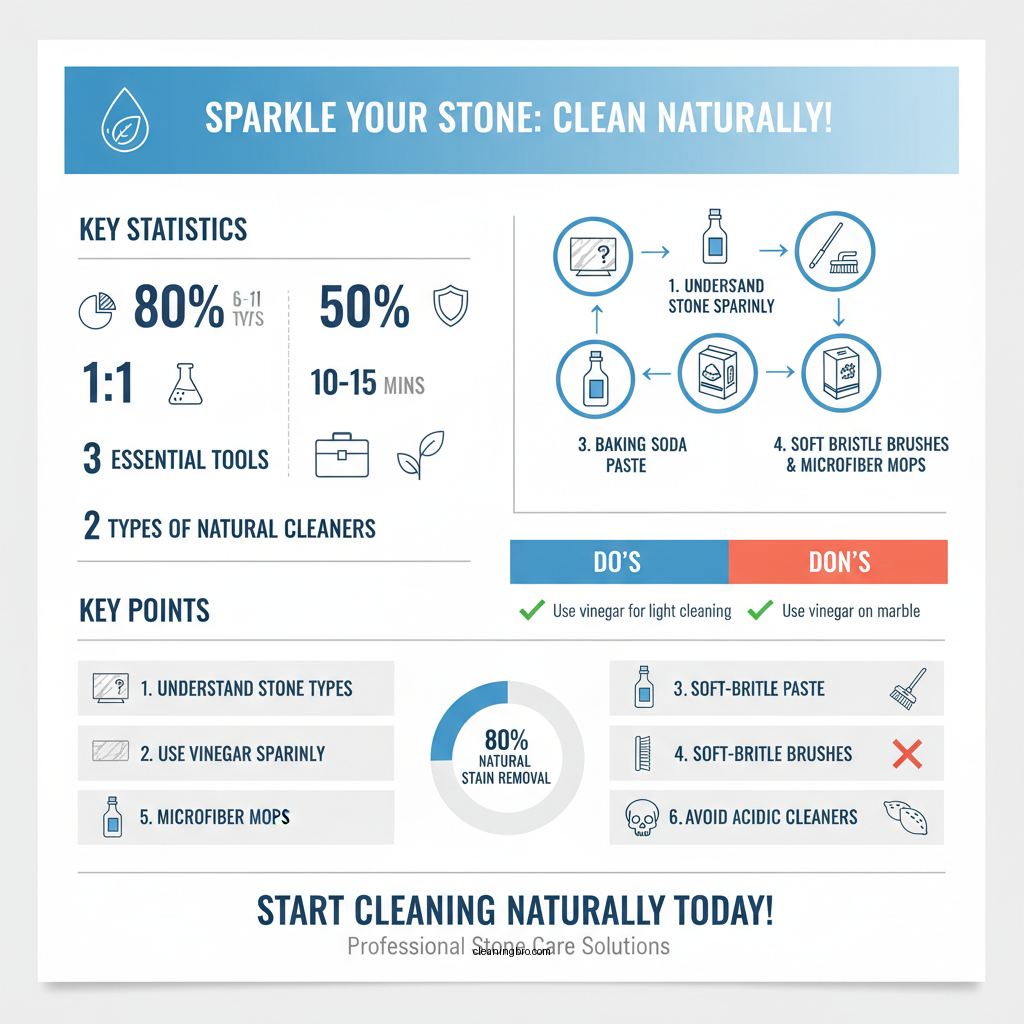 how to clean stone tile floors naturally - Data Infographic and Statistics