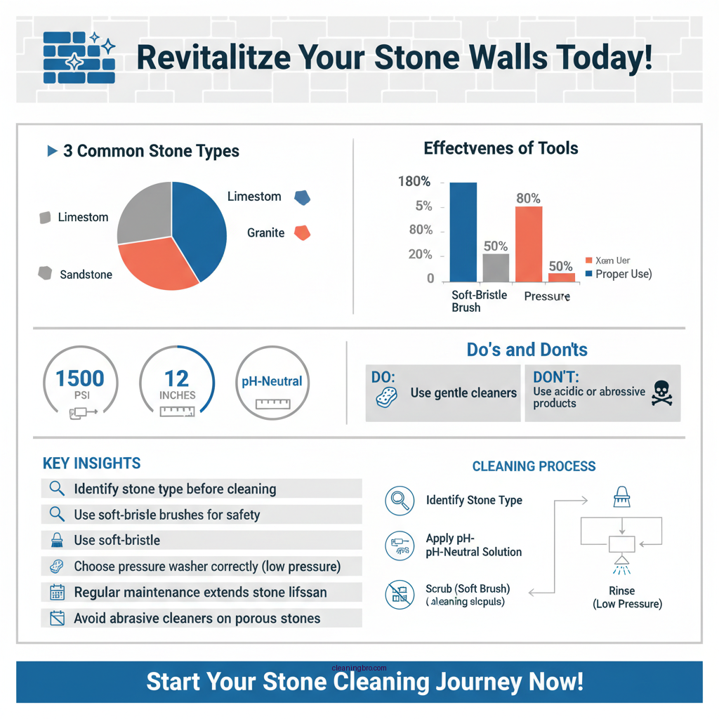 how to clean stone walls - Data Infographic and Statistics