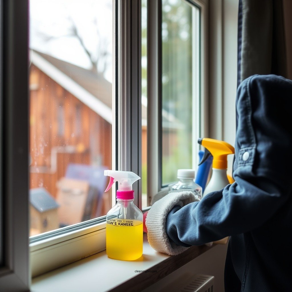 Gather Your Cleaning Supplies - how to clean storm windows