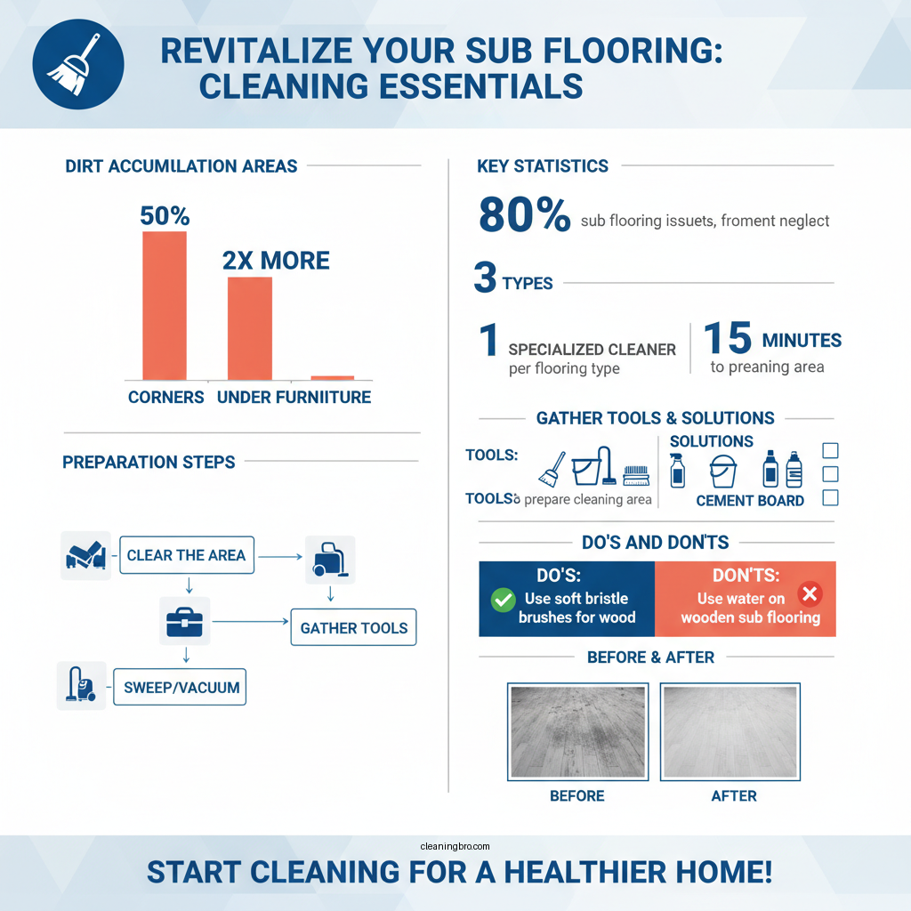 how to clean sub flooring - Data Infographic and Statistics