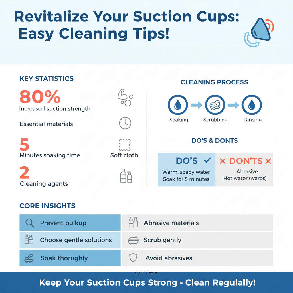 how to clean suction cups - Data Infographic and Statistics