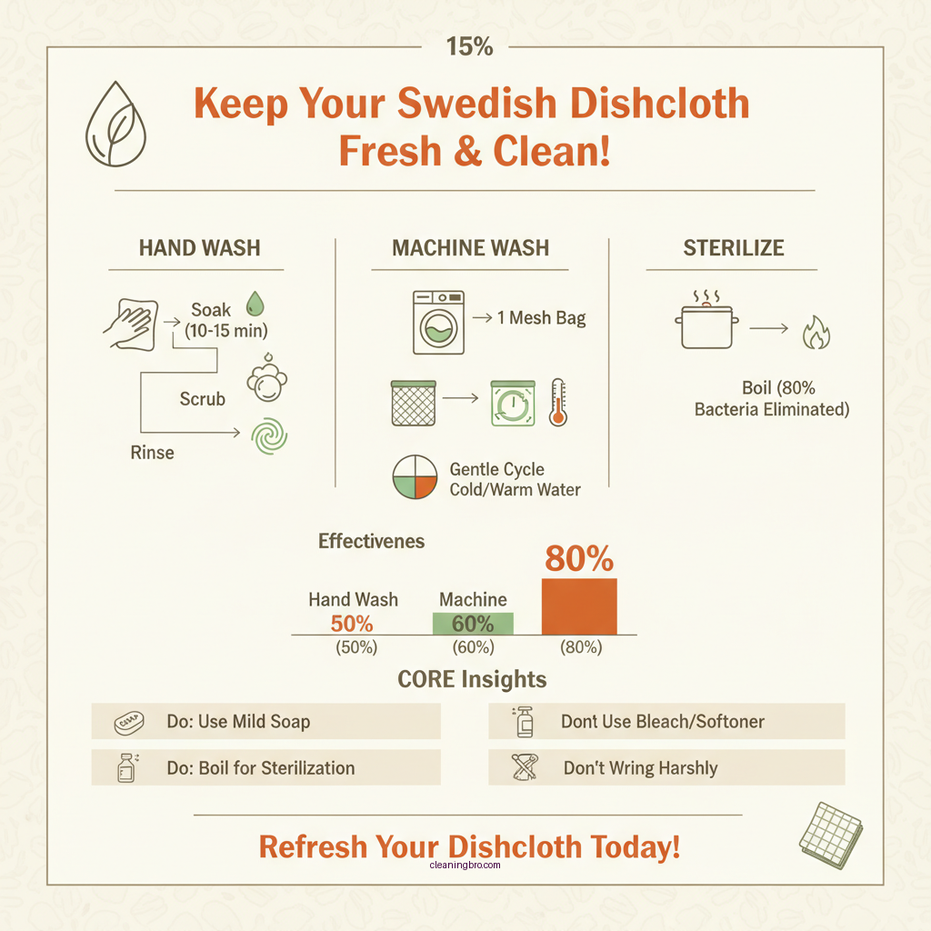 how to clean swedish dishcloth - Data Infographic and Statistics