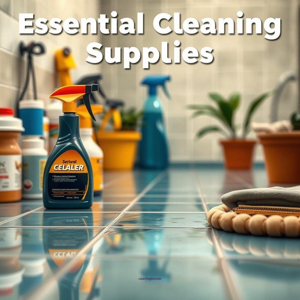 Essential Cleaning Supplies - how to clean swimming pool tile grout