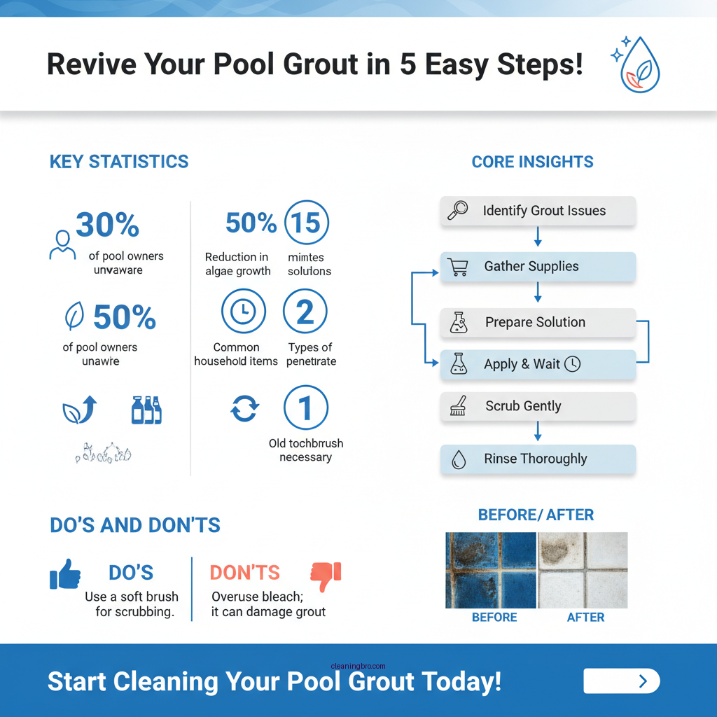 how to clean swimming pool tile grout - Data Infographic and Statistics