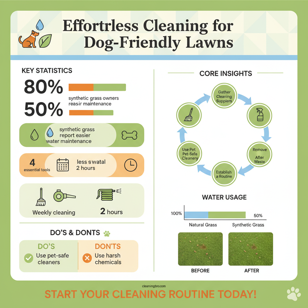how to clean synthetic grass for dogs - Data Infographic and Statistics