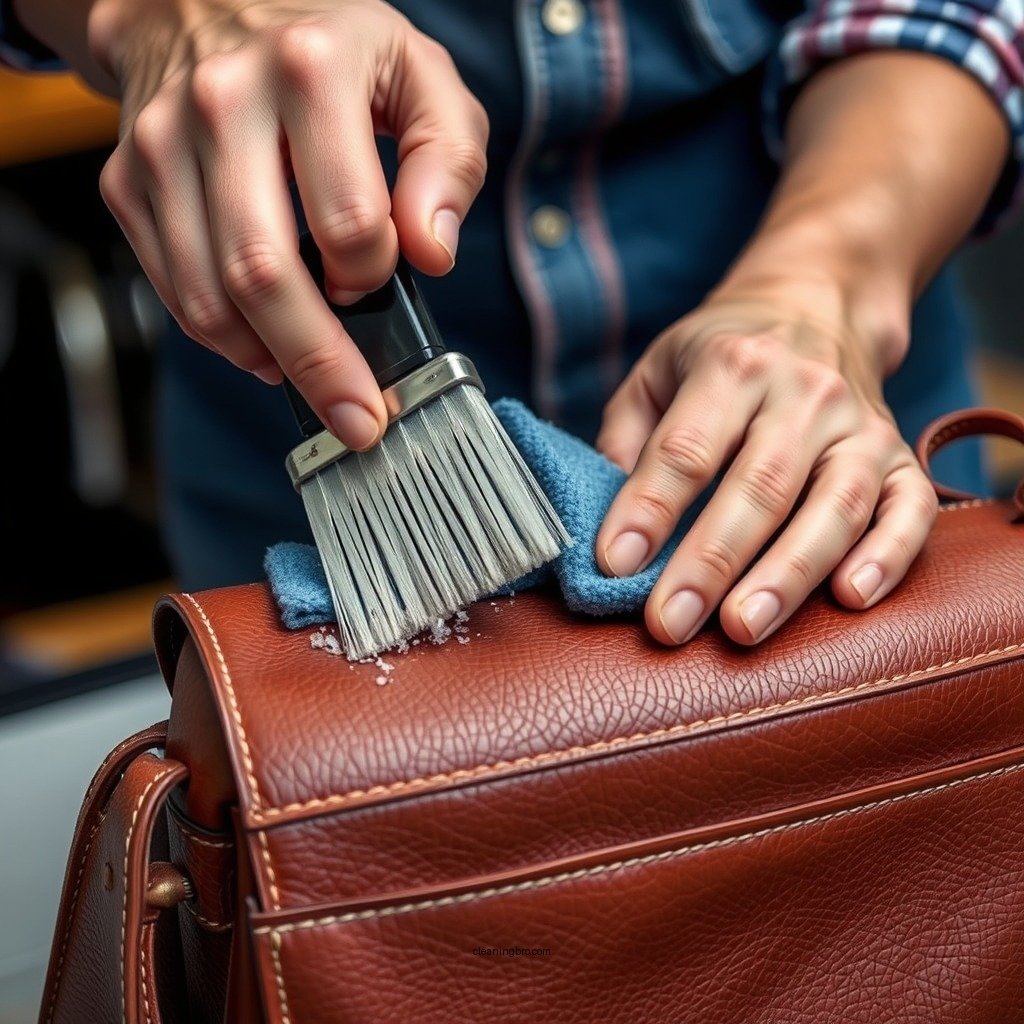 Step-by-Step Cleaning Process - how to clean synthetic leather bag