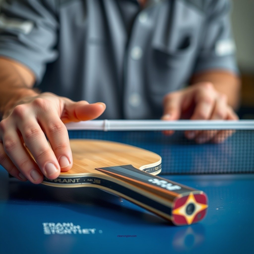 Step-by-Step Cleaning Process - how to clean table tennis bat