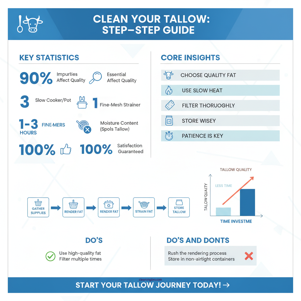 how to clean tallow - Data Infographic and Statistics