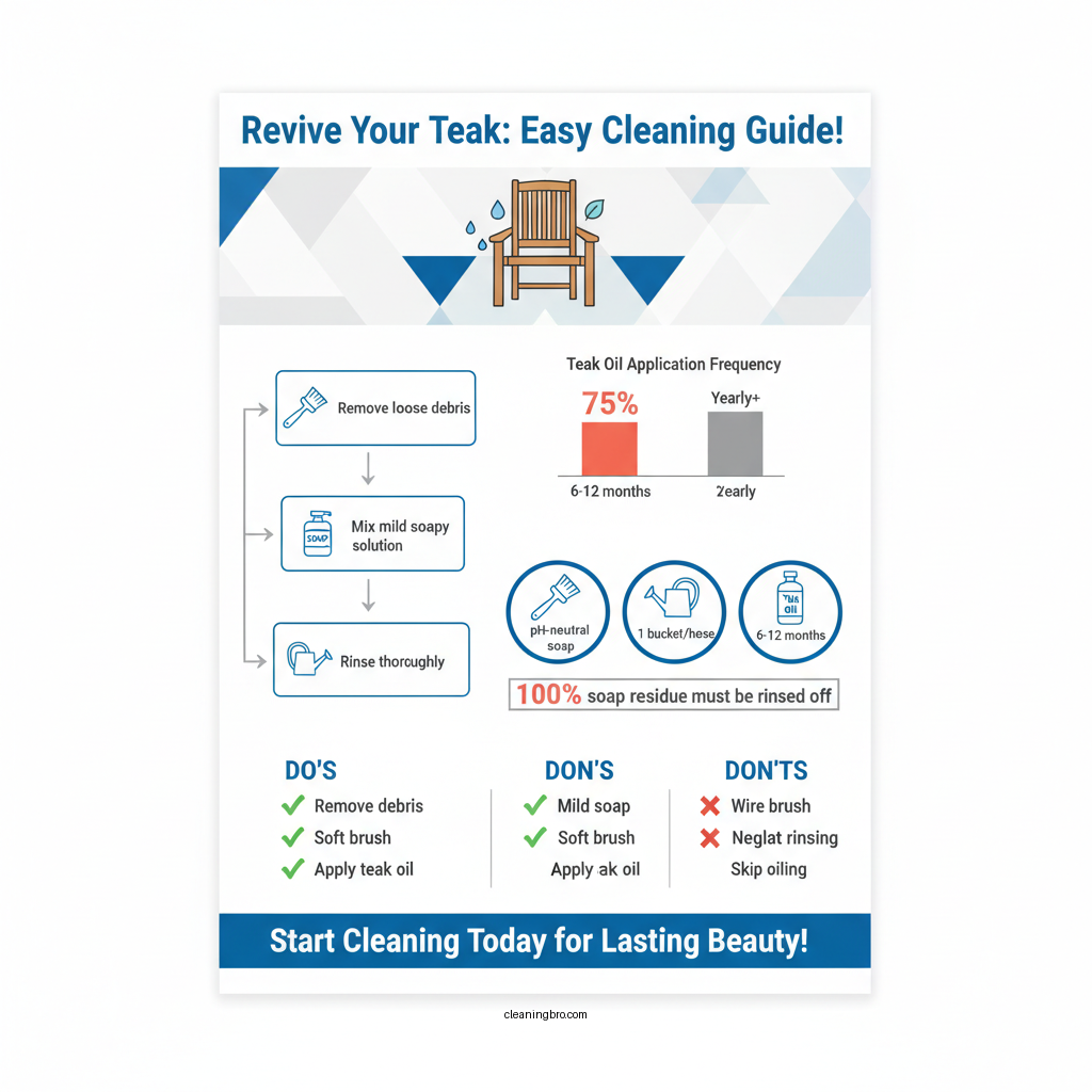 how to clean teak outdoor furniture - Data Infographic and Statistics