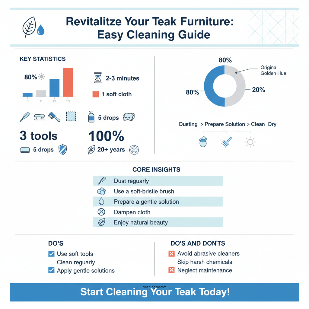 how to clean teak wood indoor furniture - Data Infographic and Statistics