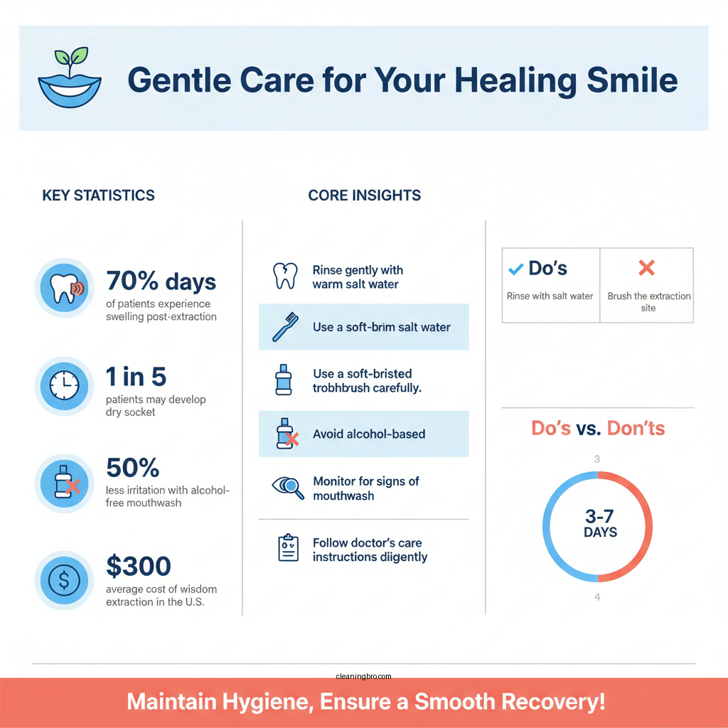 how to clean teeth after wisdom tooth extraction - Data Infographic and Statistics