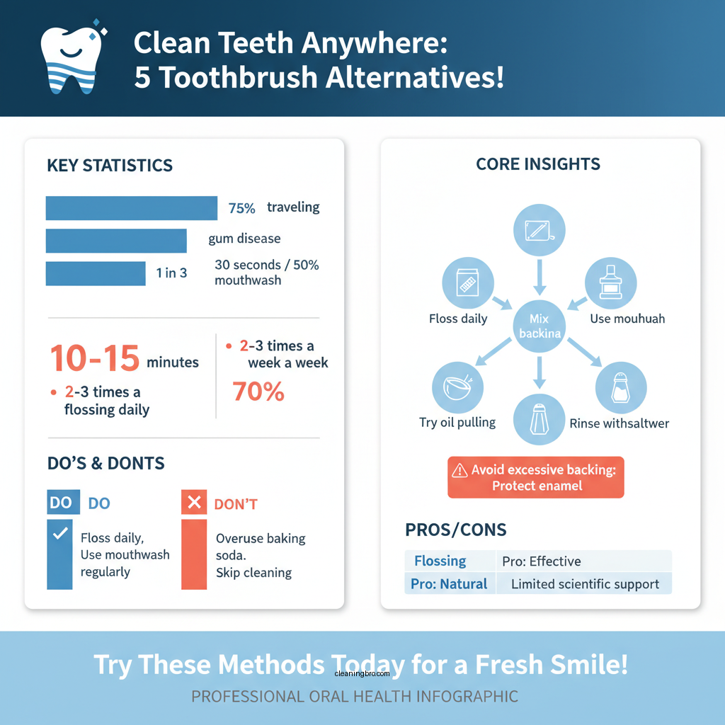 how to clean teeth without a toothbrush - Data Infographic and Statistics