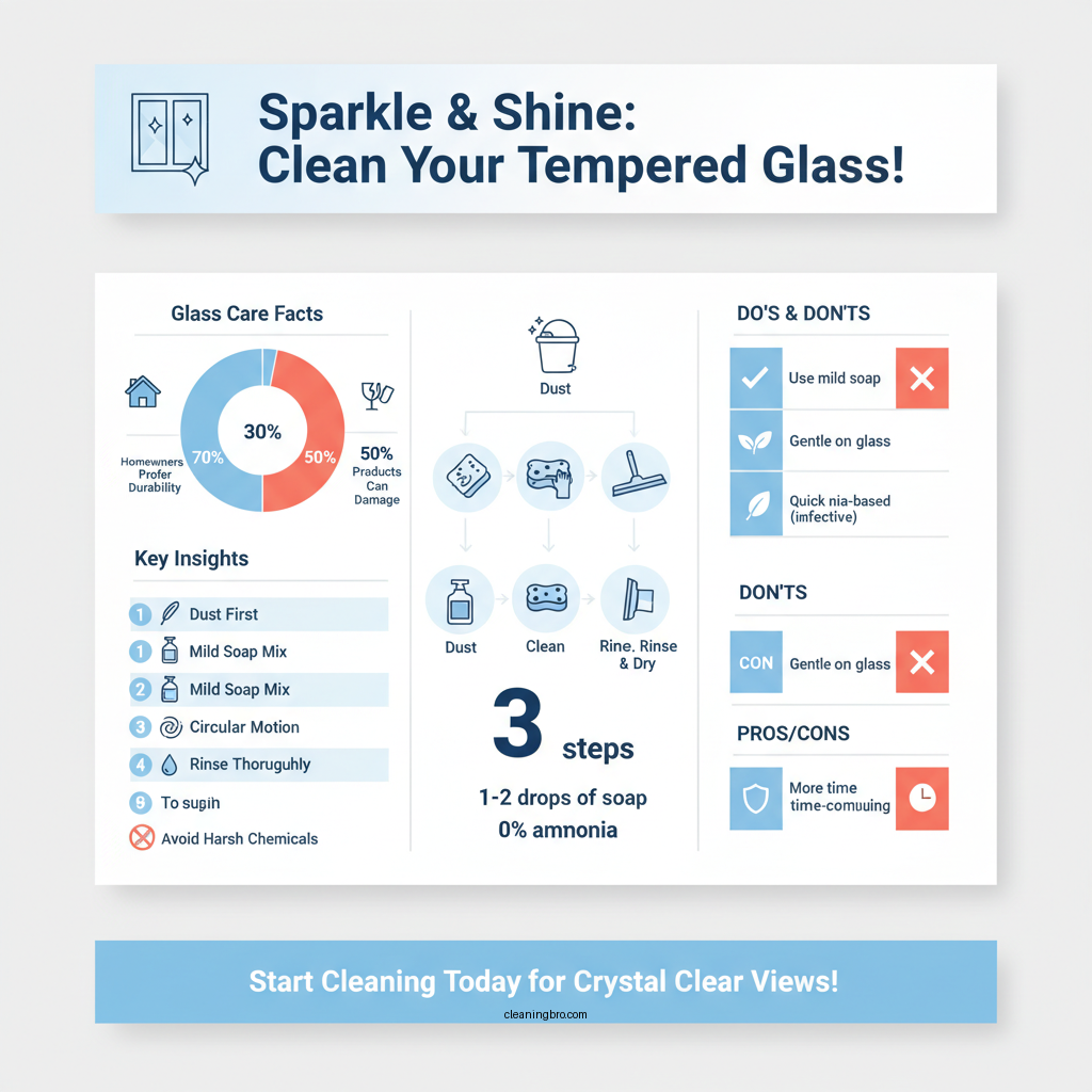 how to clean tempered glass - Data Infographic and Statistics
