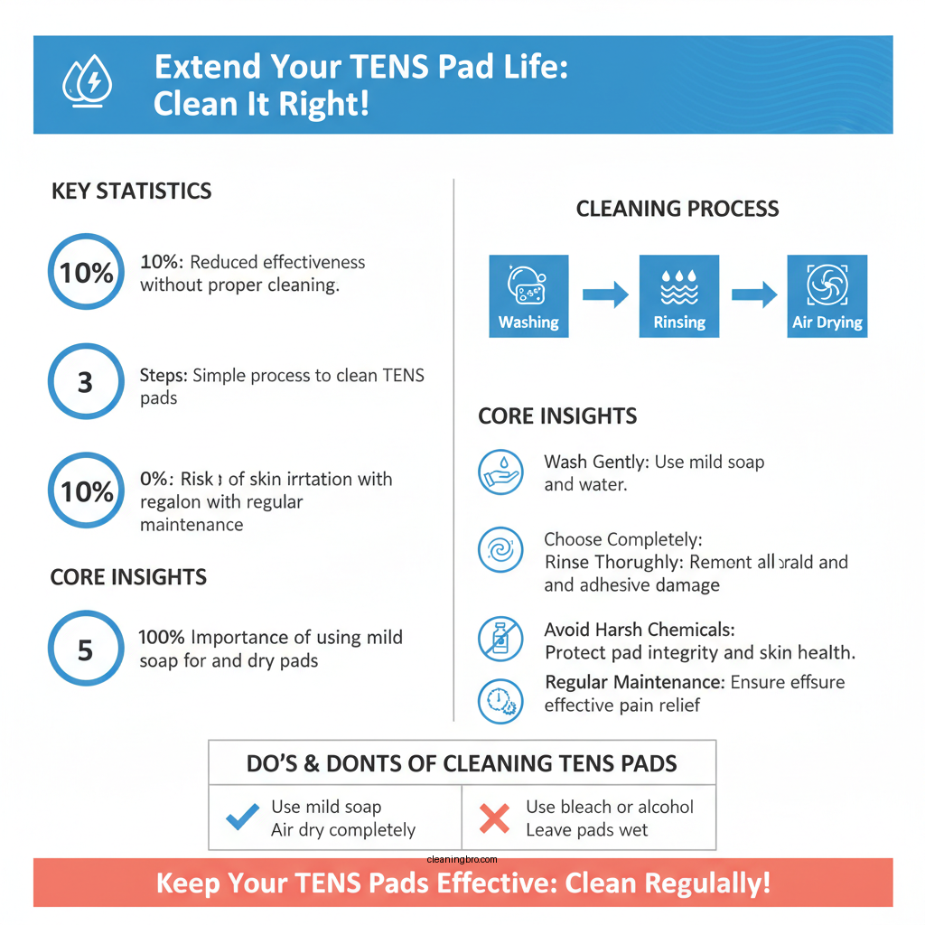 how to clean tens pads - Data Infographic and Statistics