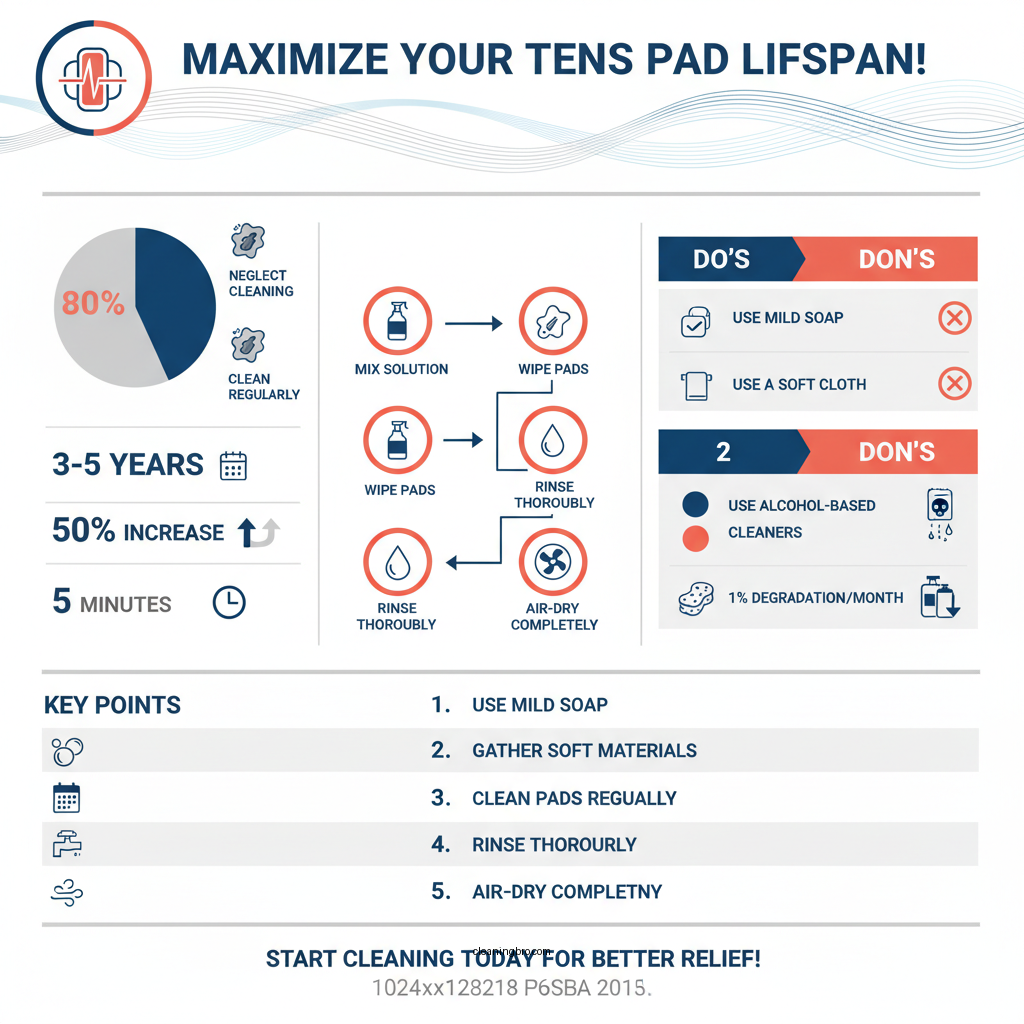 how to clean tens unit pads - Data Infographic and Statistics