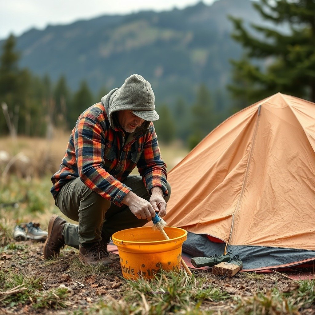 Prepare the Tent for Cleaning - how to clean tent canvas