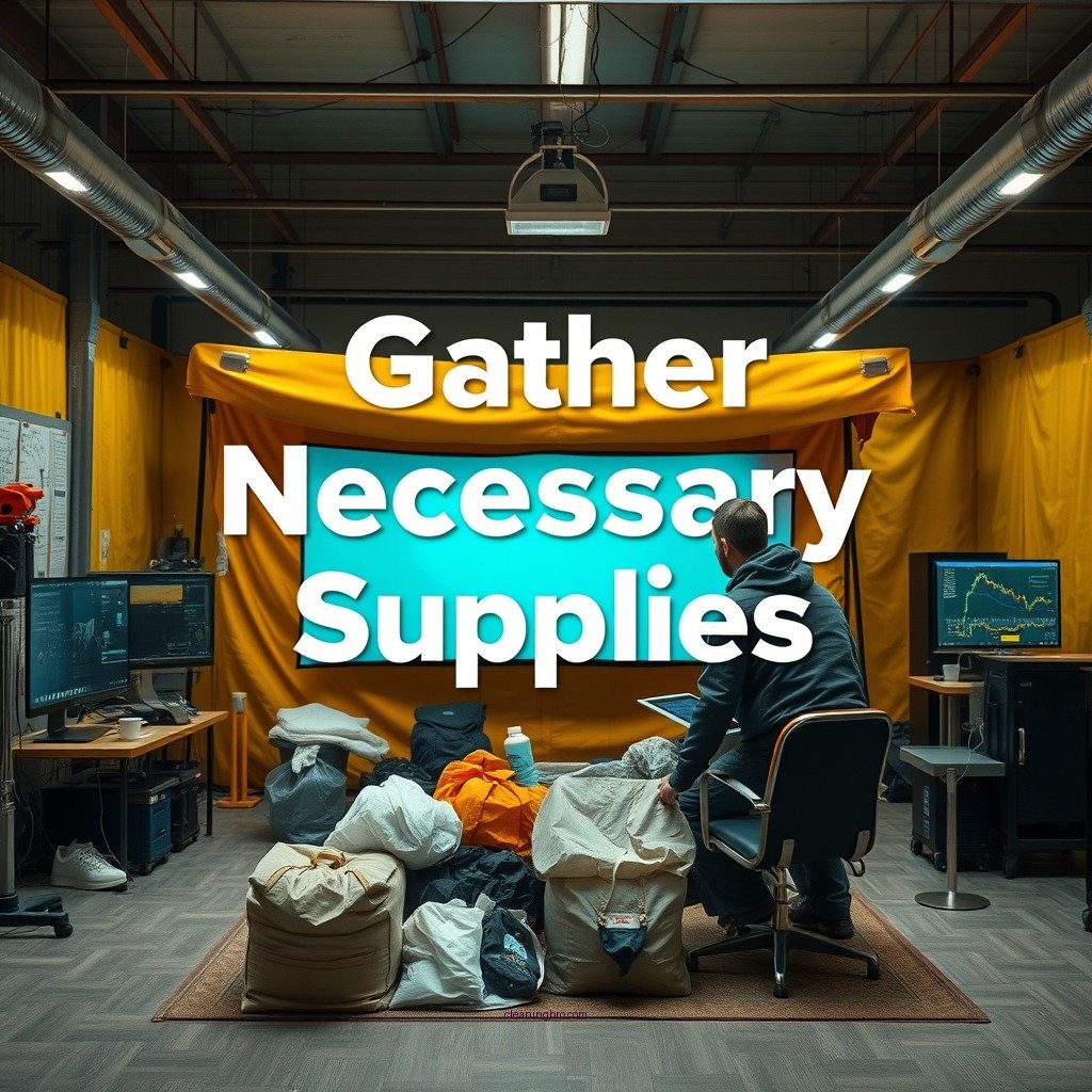 Gather Necessary Supplies - how to clean tent trailer canvas