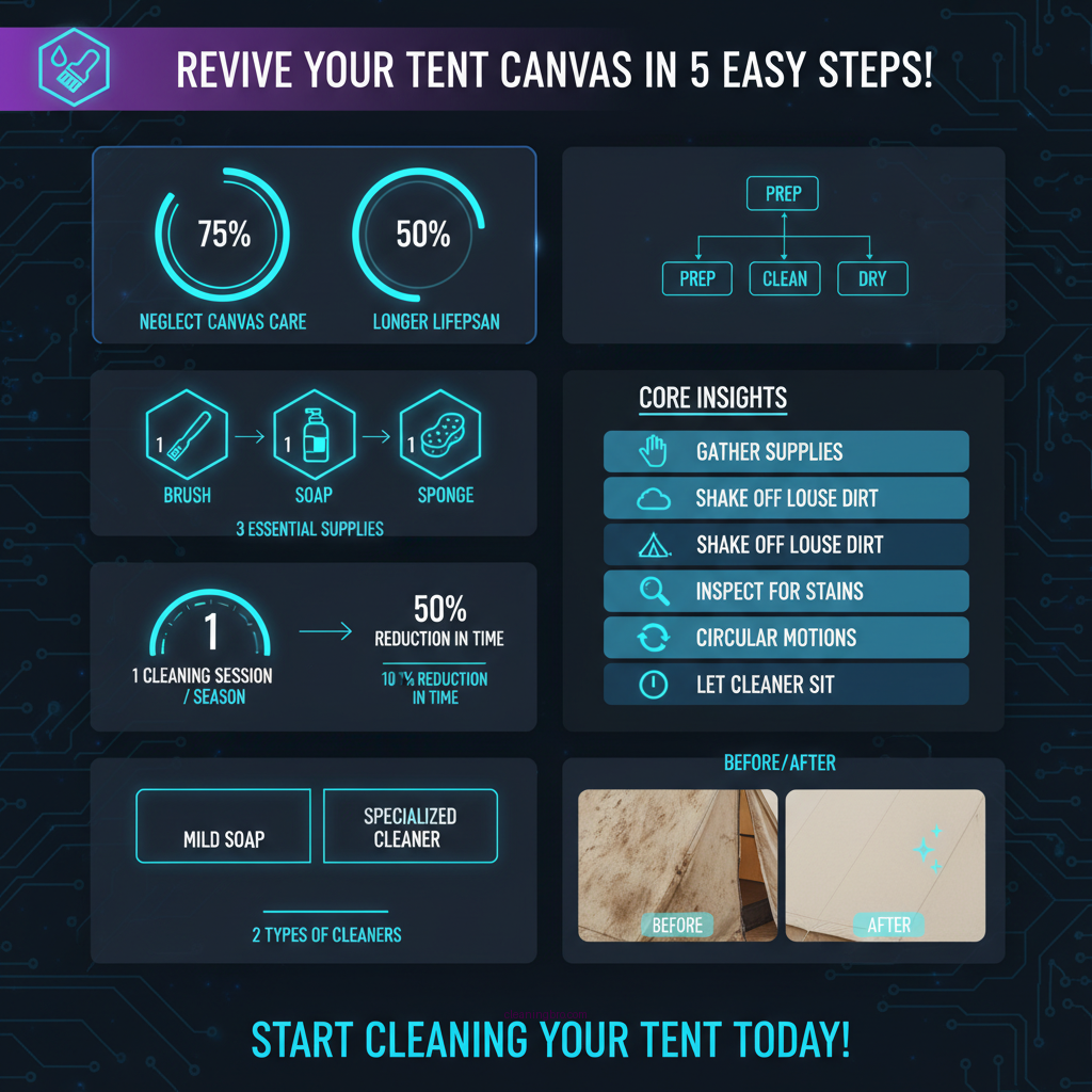 how to clean tent trailer canvas - Data Infographic and Statistics