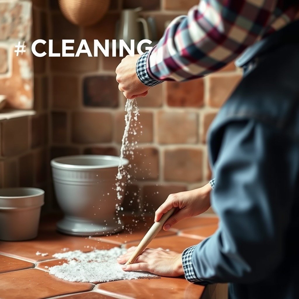 Step-by-Step Cleaning Process - how to clean terra cotta tile