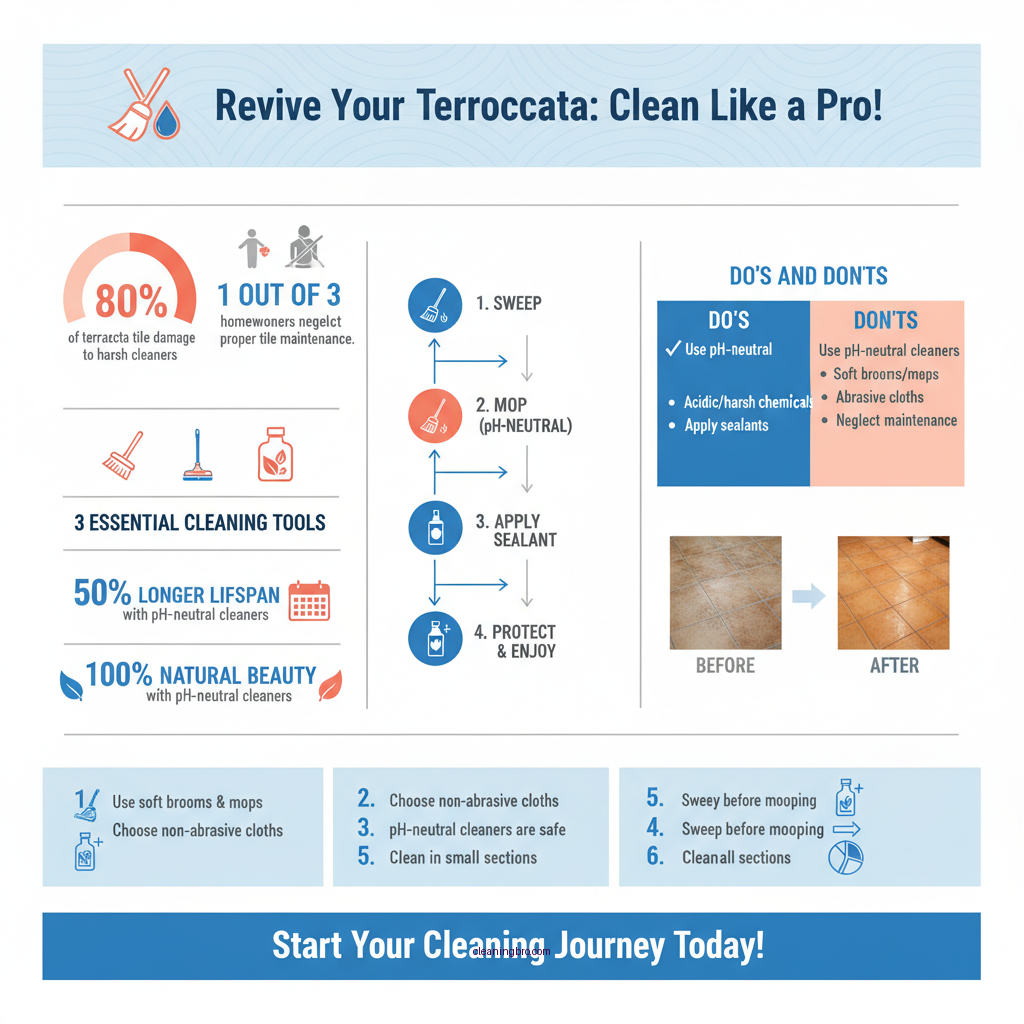 how to clean terracotta tiles - Data Infographic and Statistics