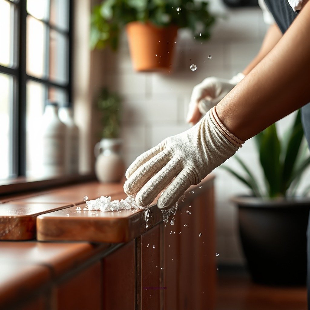 Step-by-Step Cleaning Process - how to clean terracotta tiles