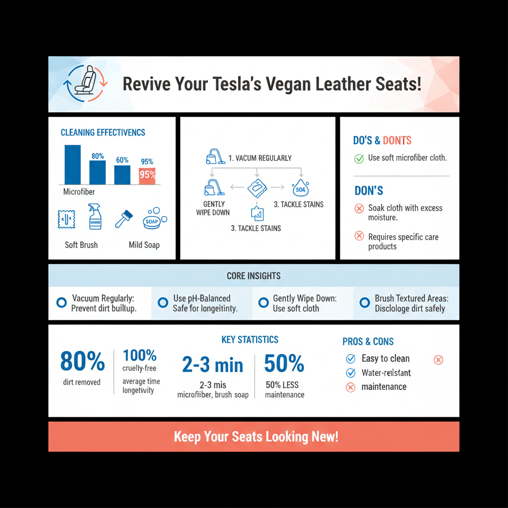 how to clean tesla vegan leather seats - Data Infographic and Statistics