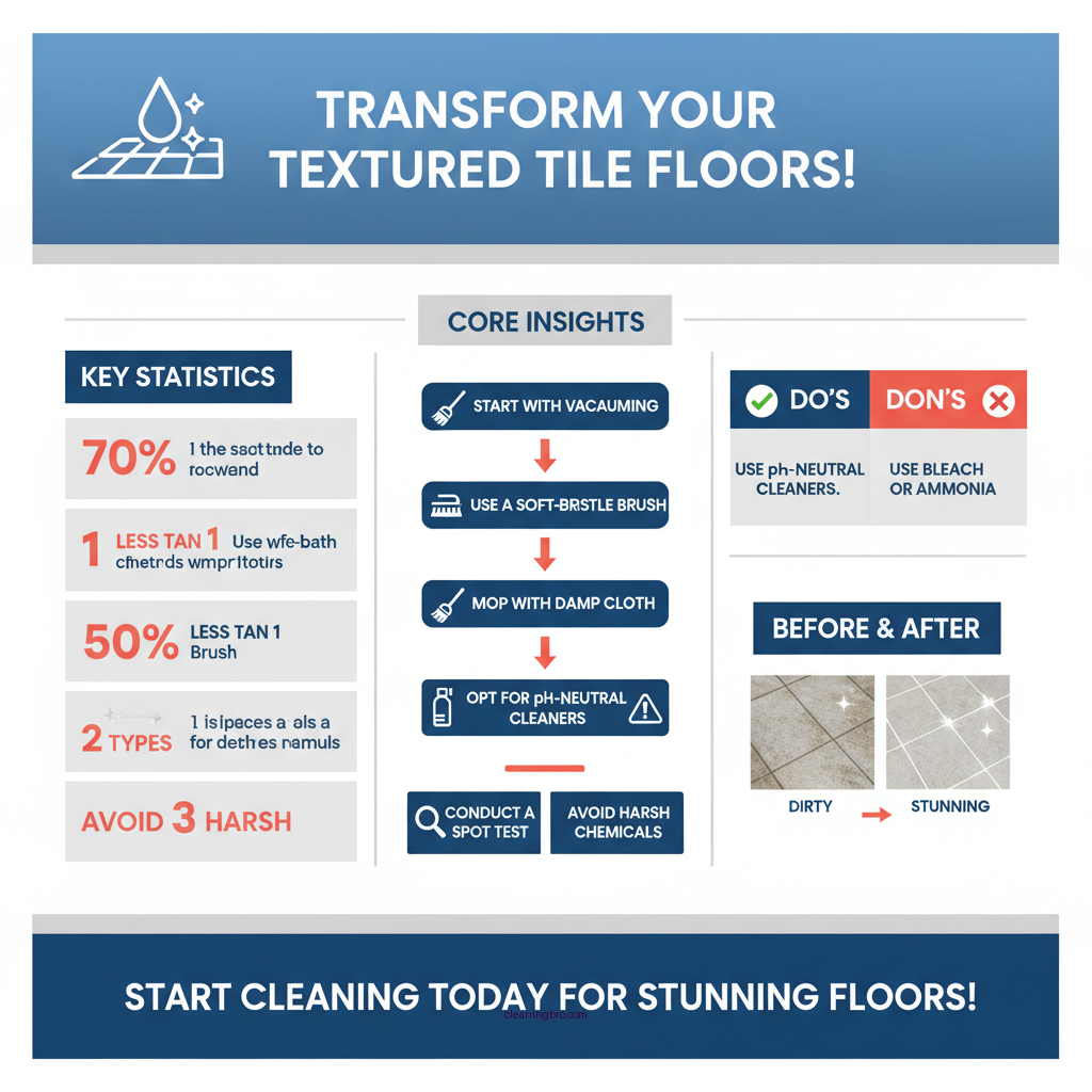how to clean textured tile floors - Data Infographic and Statistics