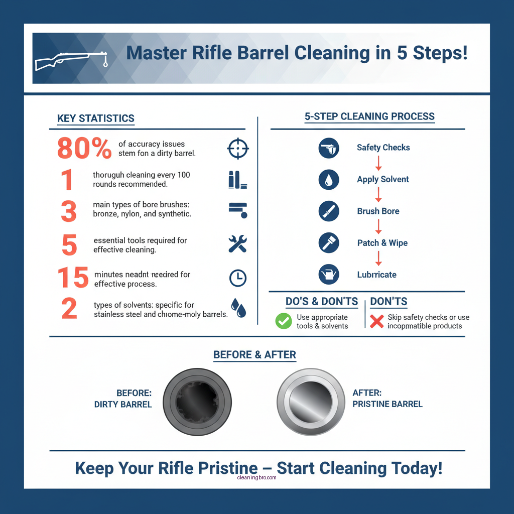 how to clean the barrel of a rifle - Data Infographic and Statistics