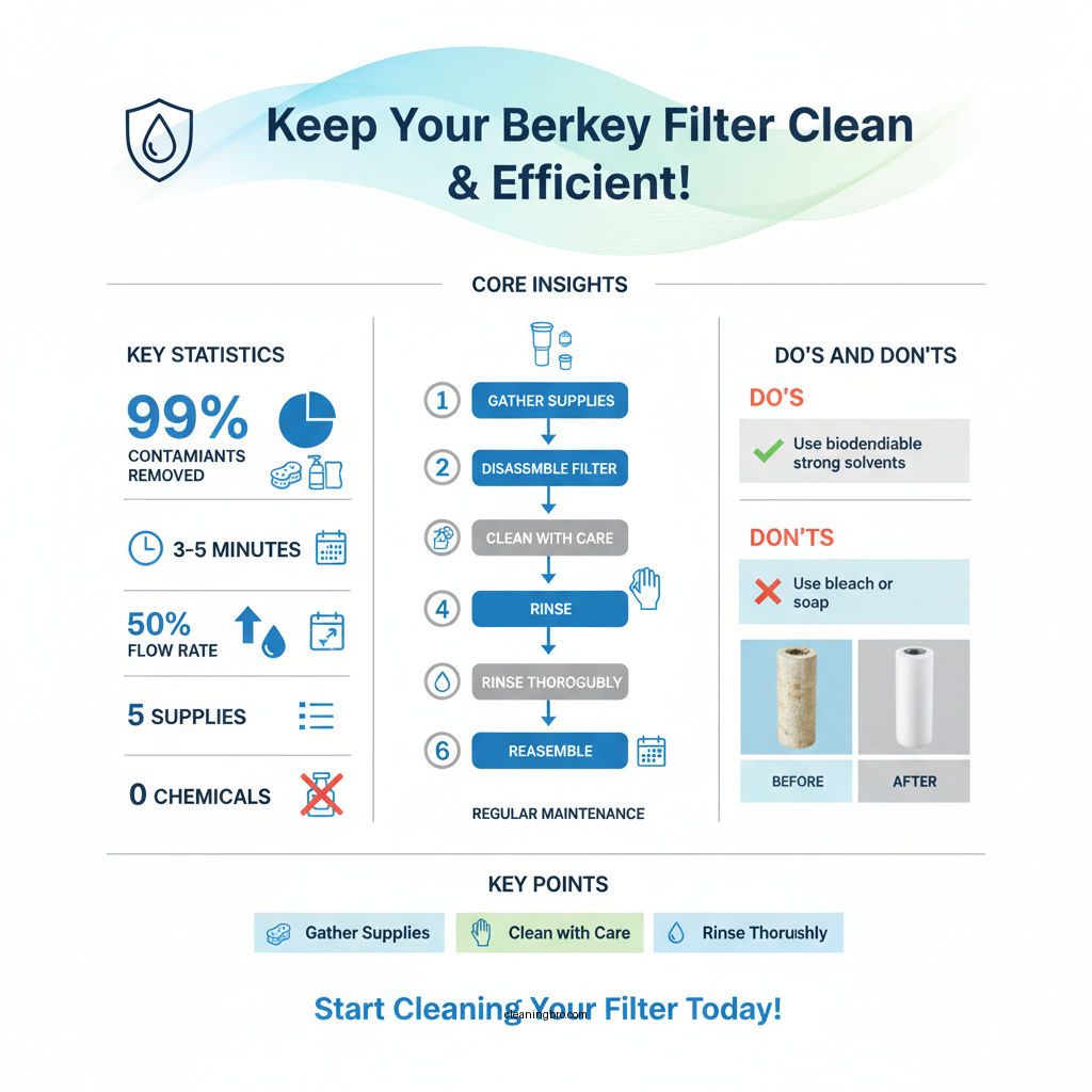 how to clean the berkey water filter - Data Infographic and Statistics