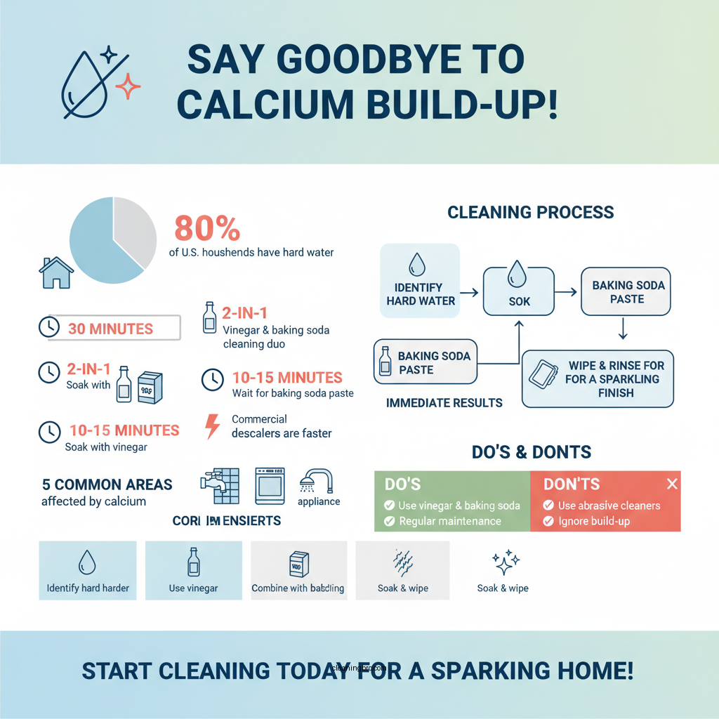 how to clean the calcium build up - Data Infographic and Statistics