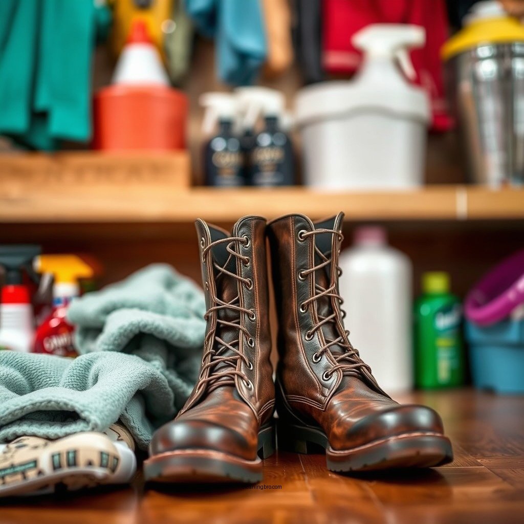 Gather Your Cleaning Supplies - how to clean the inside of boots