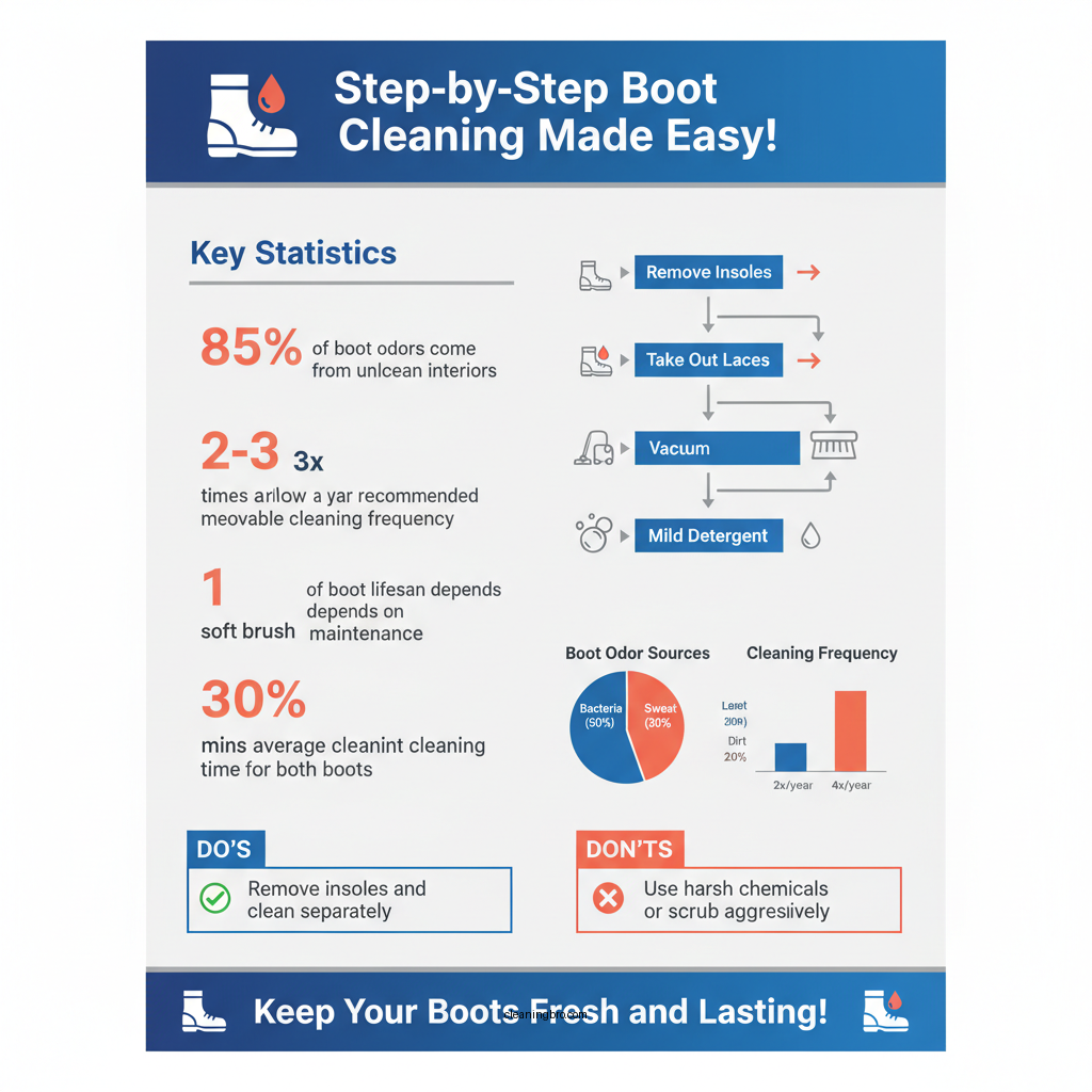 how to clean the inside of boots - Data Infographic and Statistics