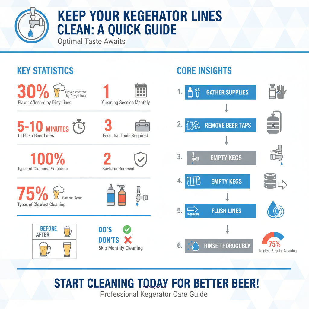 how to clean the lines in a kegerator - Data Infographic and Statistics