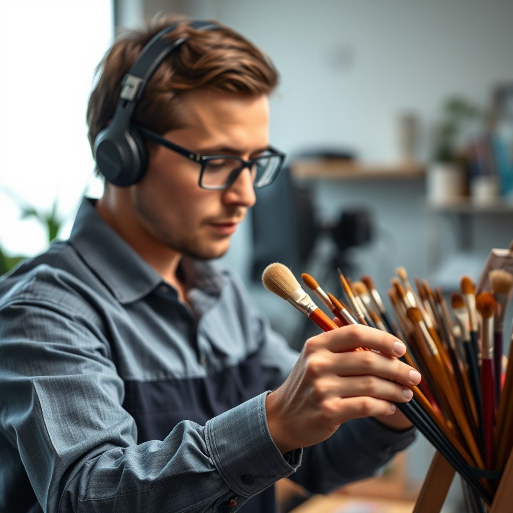 Step-by-Step Cleaning Process - how to clean the oil paint brushes