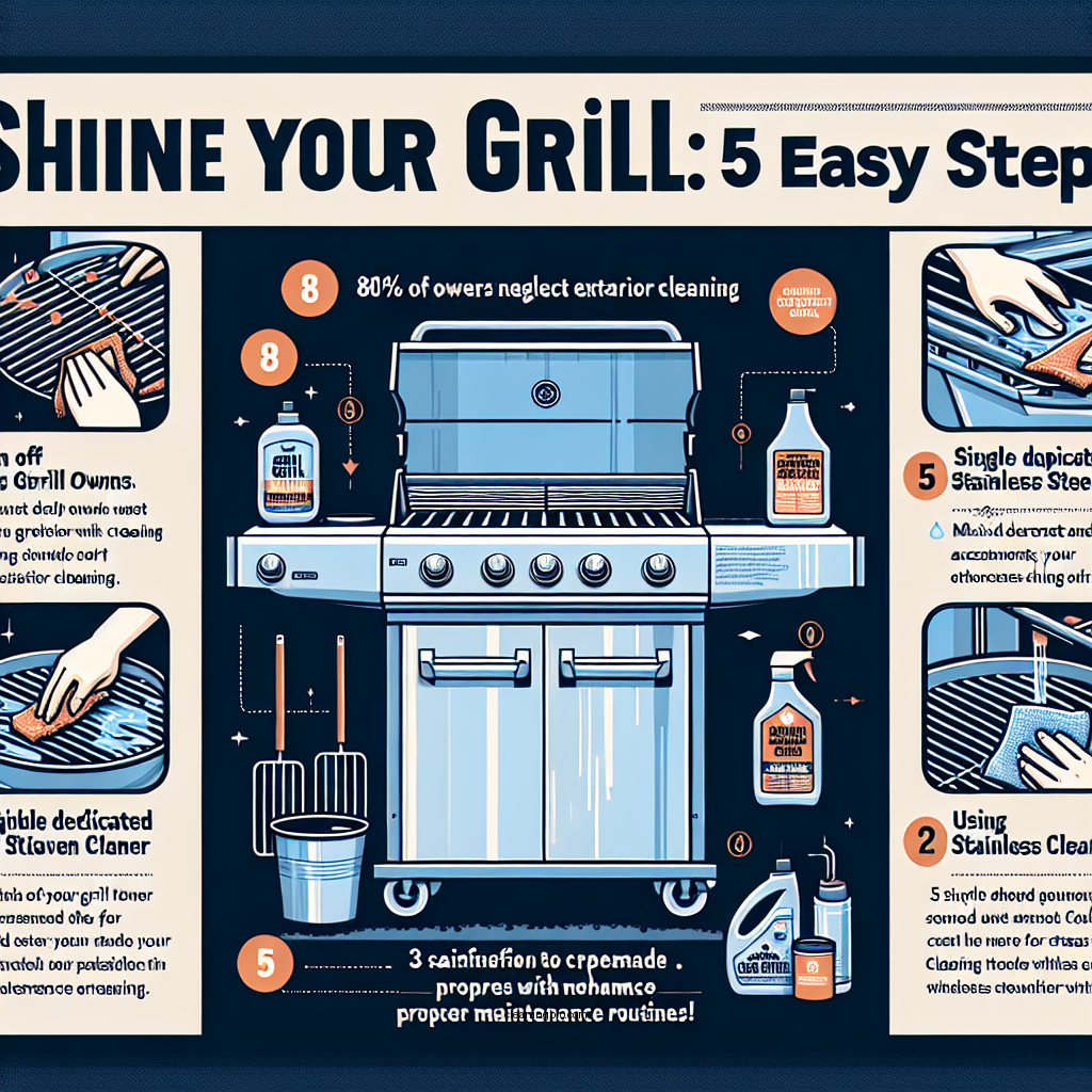 how to clean the outside of a stainless steel grill - Data Infographic and Statistics