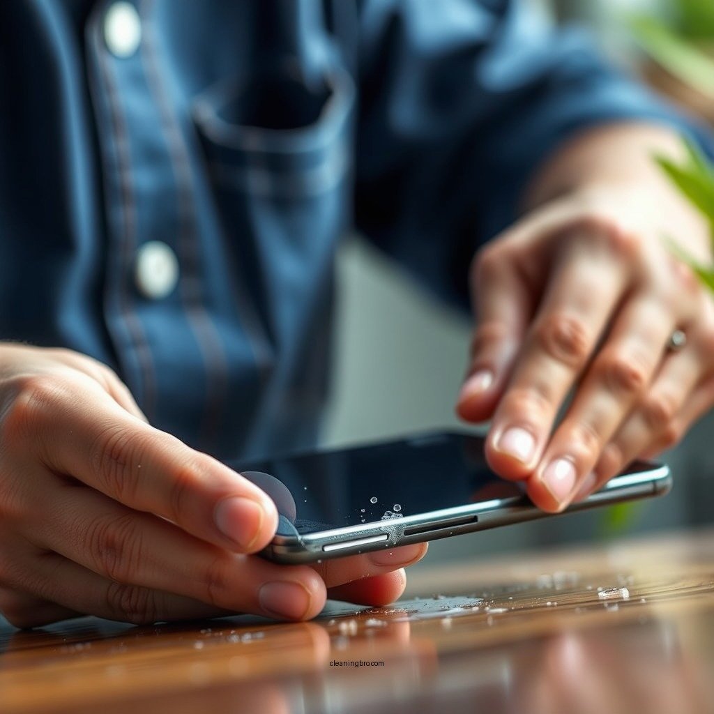 Step-by-Step Cleaning Process - how to clean the sticky side of a screen protector