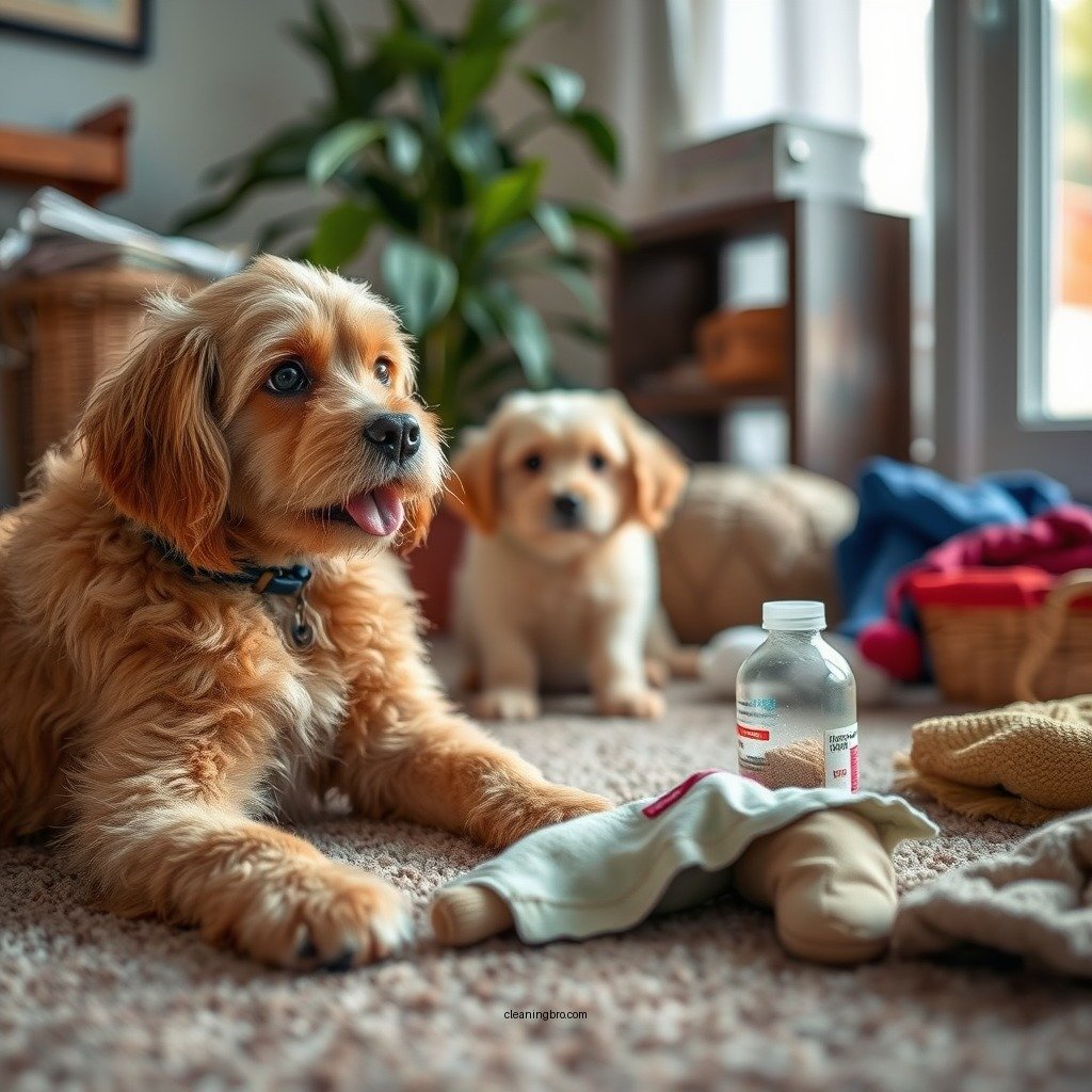 Gather Your Supplies - how to clean throw up off of carpet